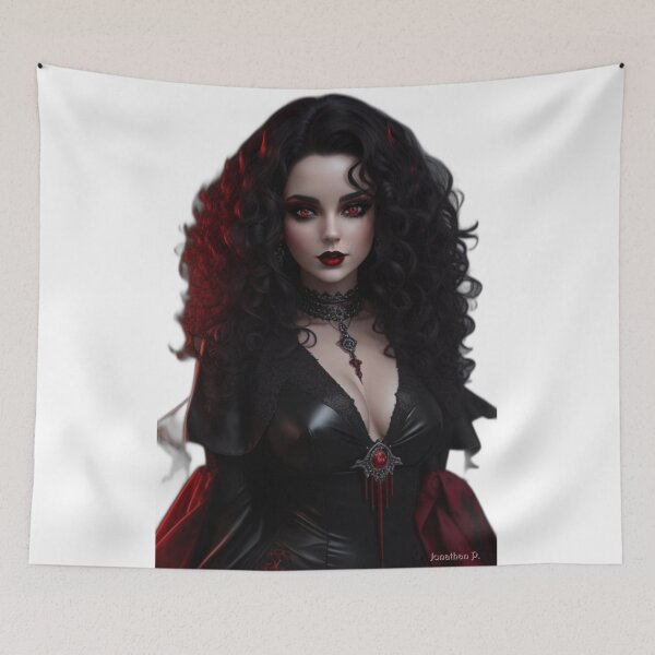 Item preview, devilish brunette by Jonathan P. and AI designed and sold by JonathanP514.