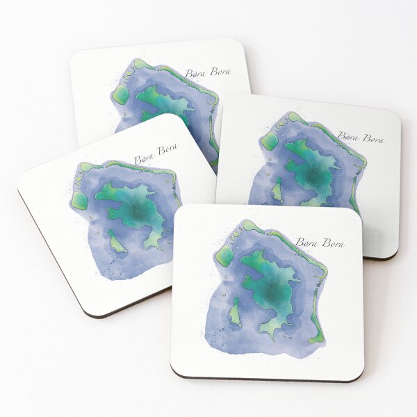 Item preview, Bora Bora watercolor designed and sold by oravaart.