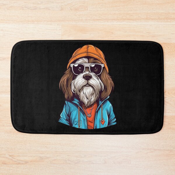 Item preview, Funny Dog Wearing Glasses, Hat and a Jacket designed and sold by LilyBell6.