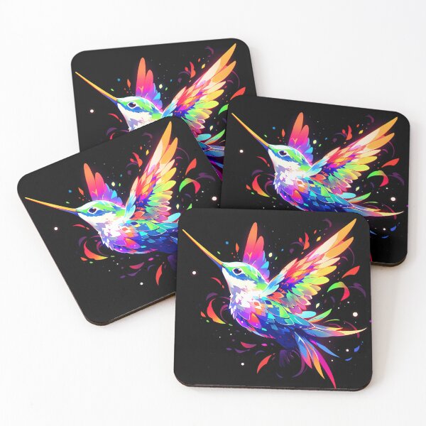 Item preview, Hummingbird in Neon Colors designed and sold by MaryLucyArts.