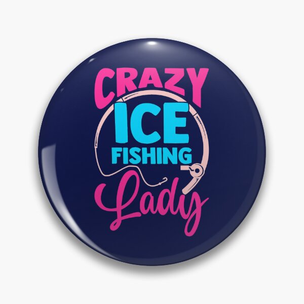 Item preview, Fishing Mens Crazy Ice Fishing Lady Fisher Hobby Fisher Ice Fishing Fisher designed and sold by KoushtubhKalla.