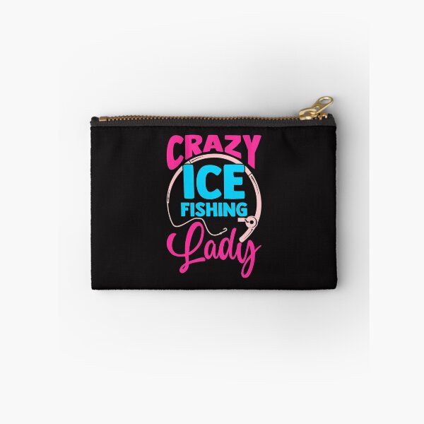 Item preview, Fishing Mens Crazy Ice Fishing Lady Fisher Hobby Fisher Ice Fishing Fisher designed and sold by KoushtubhKalla.
