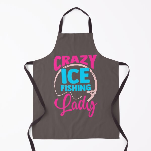 Item preview, Fishing Mens Crazy Ice Fishing Lady Fisher Hobby Fisher Ice Fishing Fisher designed and sold by KoushtubhKalla.