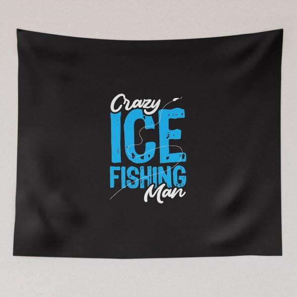 Item preview, Fishing Mens Crazy Ice Fishing Man Fisher Hobby Fisher Ice Fishing Fisher designed and sold by KoushtubhKalla.