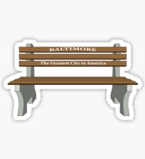 Baltimore Bench- Greatest City in America Sticker