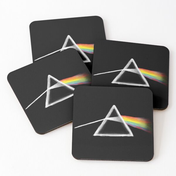 Item preview, Rainbow Spectrum Light Ray Triangle Pyramid Prism Science Painting Art designed and sold by DotLinePlane.