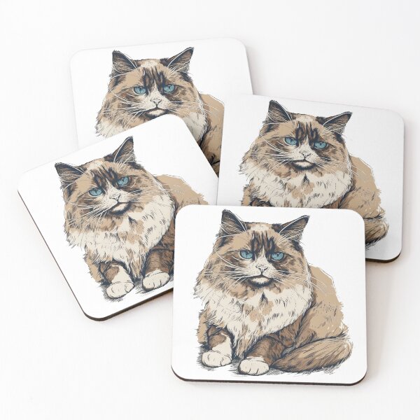 Item preview, Ragdoll Whimsy Art - Vintage Cat Prints & Wall Hangings for Cat Lovers! designed and sold by DooodleGod.