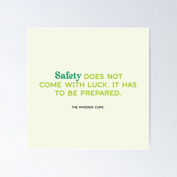 Safety Cup Quote Poster