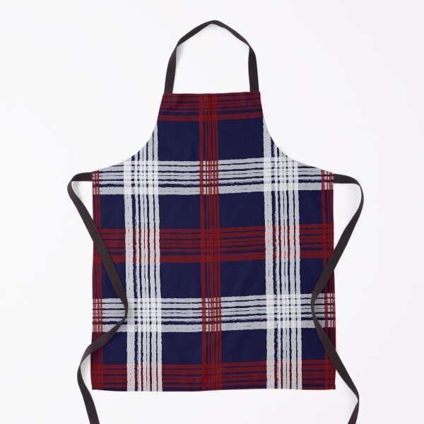 Item preview, Hand-Drawn Flannel/Plaid Red & White on Navy designed and sold by BlueMoonBarn.