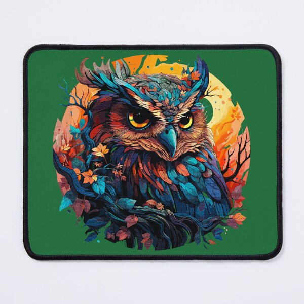 Item preview, Vibrant Colorful Owl Graphic designed and sold by kraftygiraffe.