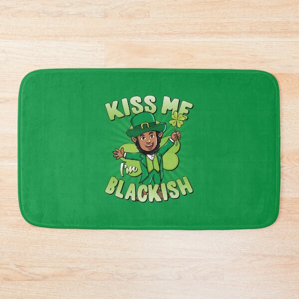 Item preview, Kiss Me I'm Blackish Black Leprechaun designed and sold by flippinsg.