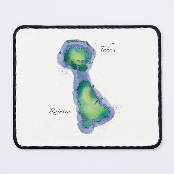 Item preview, Watercolor of Raiatea and Tahaa (RFP) designed and sold by oravaart.