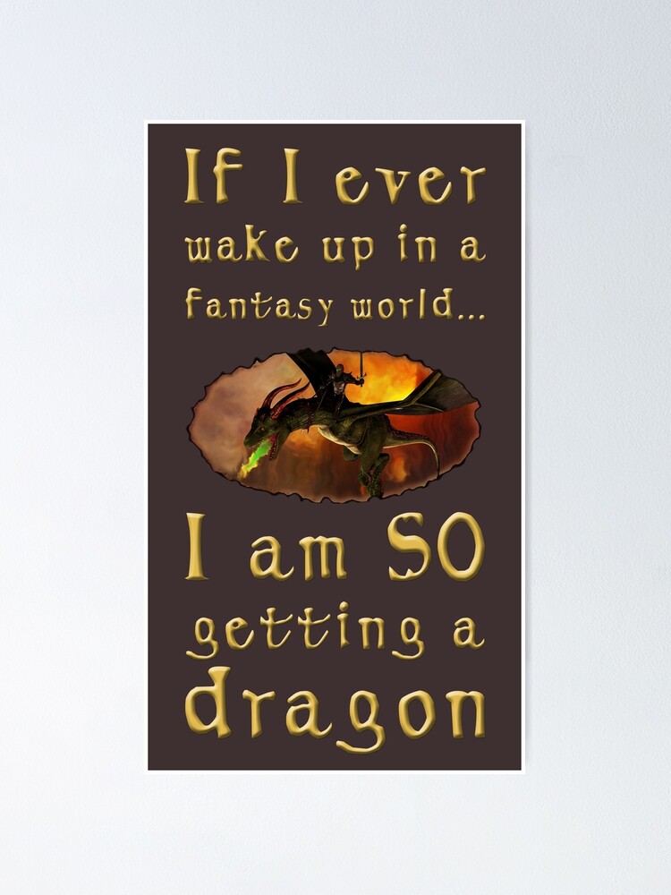 Fantasy Dragon Poster for Sale by locokimo