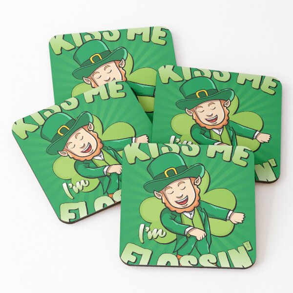 Item preview, Kiss Me I'm Flossin' Floss St Patricks Day designed and sold by flippinsg.