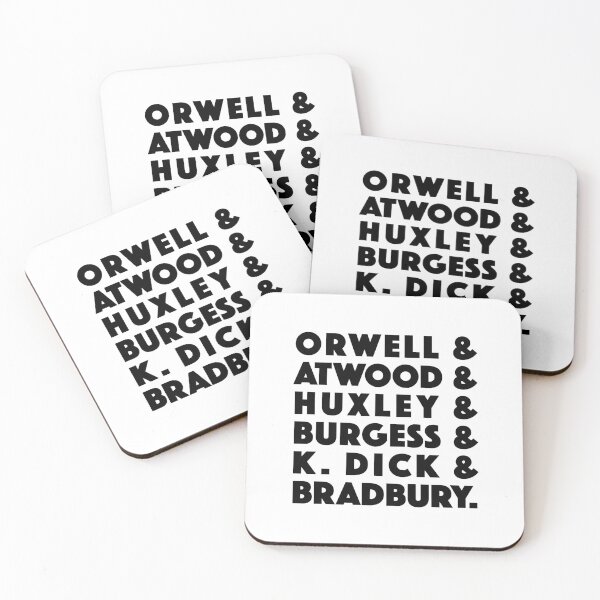 Item preview, Orwell and Atwood and Huxley and Burgess and K Dick and Bradbury (black) designed and sold by didijuca.
