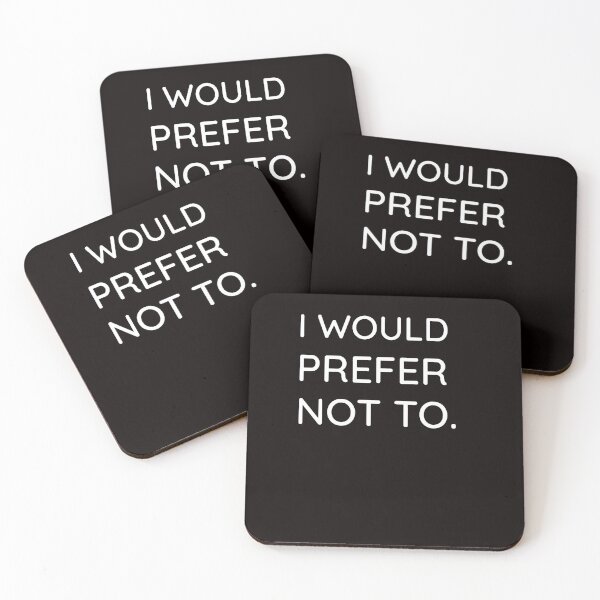 Item preview, I would prefer not to designed and sold by ChristLeconte.