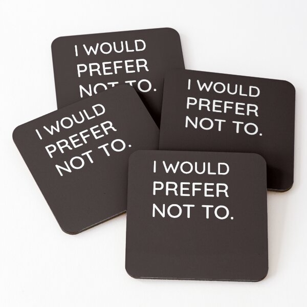 Item preview, I would prefer not to designed and sold by ChristLeconte.