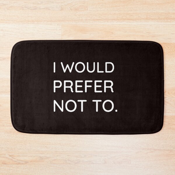 Item preview, I would prefer not to designed and sold by ChristLeconte.