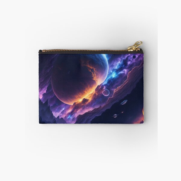 Item preview, Two people admiring the gigantic space - Cosmic Illustration designed and sold by ProductArtistry.