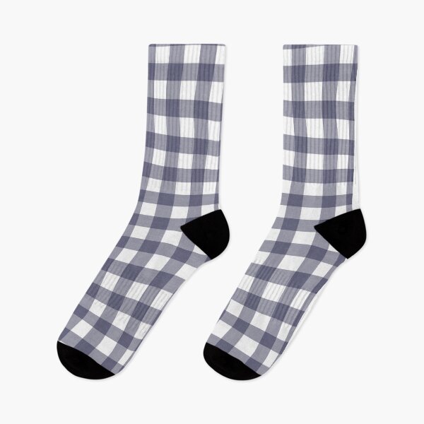 Artikelvorschau, Handgezeichnetes blaues Gingham-Karomuster auf Weiß entworfen und verkauft von BlueMoonBarn.