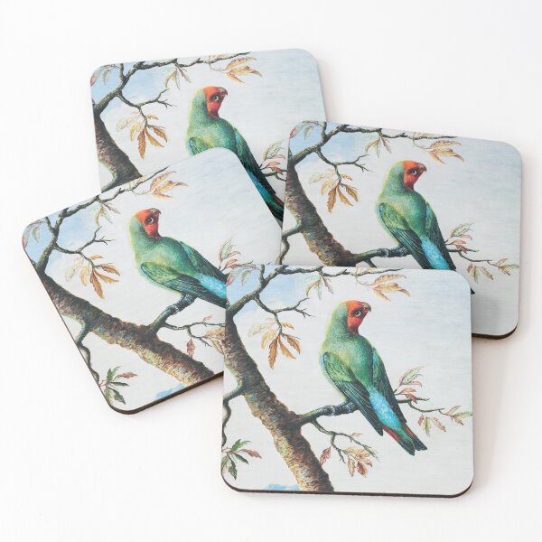 Item preview, Red and Green Parrot in a Tree  designed and sold by ToadsWorkshop.