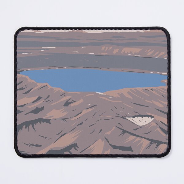 Item preview, Askja Caldera in Central Highlands of Iceland WPA Art Deco Poster  designed and sold by patrimonio.