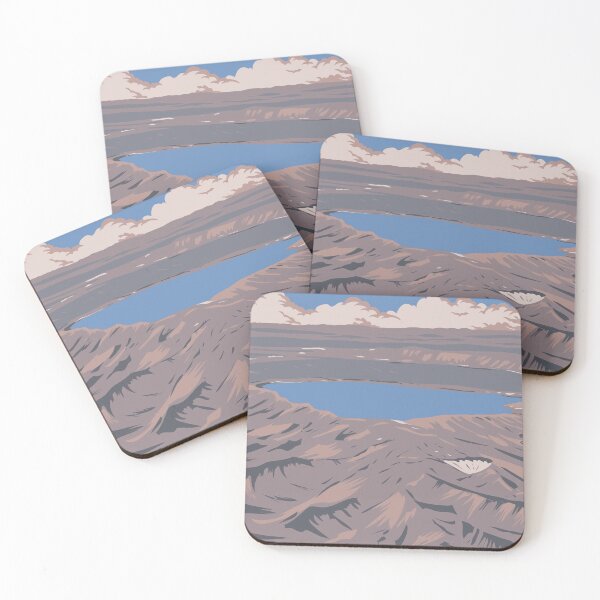 Item preview, Askja Caldera in Central Highlands of Iceland WPA Art Deco Poster  designed and sold by patrimonio.