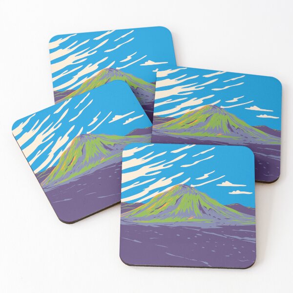 Item preview, Maelifell Volcano in Southern Iceland WPA Art Deco Poster designed and sold by patrimonio.