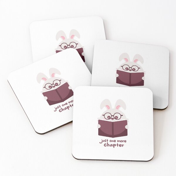 Item preview, Bunny Rabbit reading one more chapter designed and sold by RunSumErrands.
