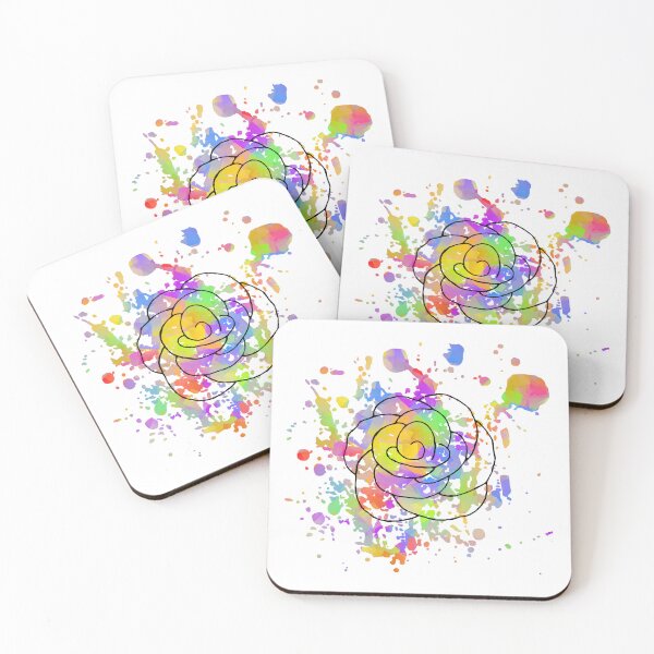 Item preview, Rainbow Rose Splatter designed and sold by abstractwhimsy.