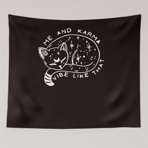 Item preview, me and karma vibe like that funny lazy cat  designed and sold by DavJoubert.