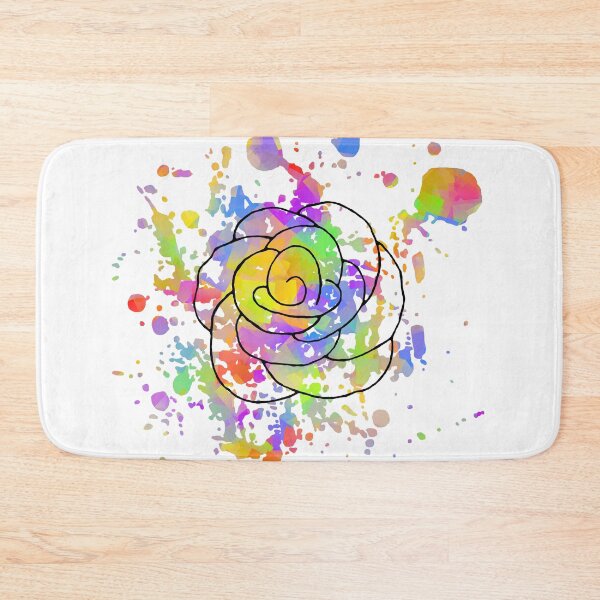 Item preview, Rainbow Rose Splatter designed and sold by abstractwhimsy.