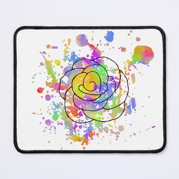 Item preview, Rainbow Rose Splatter designed and sold by abstractwhimsy.