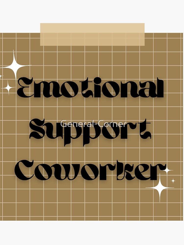 Emotional support co-worker - Work bestie | Postcard