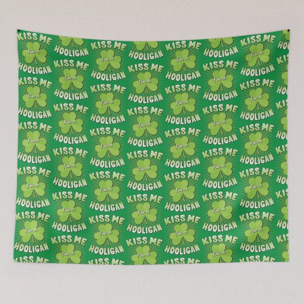 Item preview, Kiss Me I'm A Hooligan St Patricks designed and sold by flippinsg.