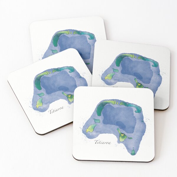 Item preview, Watercolor of Tetiaroa designed and sold by oravaart.