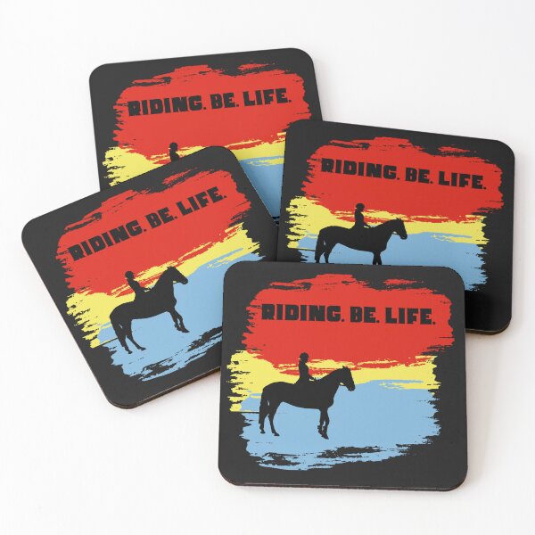 Item preview, Red Yellow Blue and Horse Riding Be Life designed and sold by ArtBeLife.
