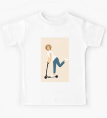 Kick Scooter Chick Kids Tee