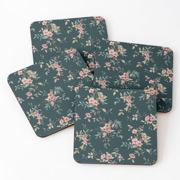 Item preview, Trailing Floral - Black designed and sold by Sarah Thorpe Designs .