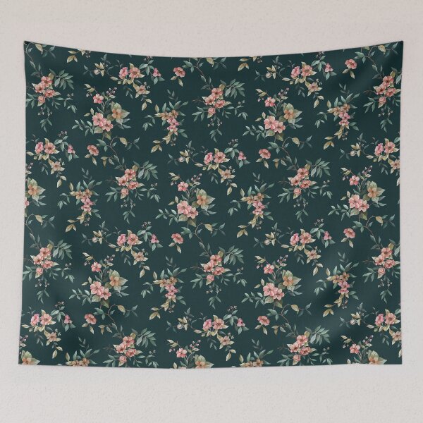 Item preview, Trailing Floral - Black designed and sold by Sarah Thorpe Designs .