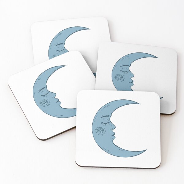 Item preview, Moon Face Sticker designed and sold by eeverrarts.