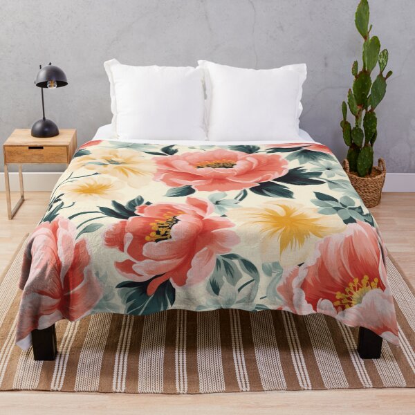Item preview, "Vintage Blooms: Revive the Charm of the Past with a Retro Floral Wallpaper" designed and sold by SBD-Shop.