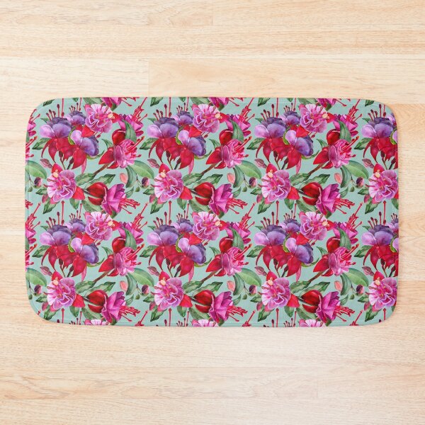 Item preview, Fuchsia Flowers - Pink And Green designed and sold by Sketchbook Designs.