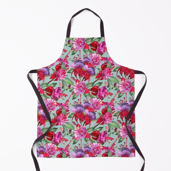 Item preview, Fuchsia Flowers - Pink And Green designed and sold by Sketchbook Designs.