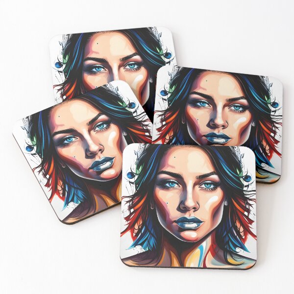 Item preview, Cold Stare Abstract Portrait  designed and sold by CJMarchese.