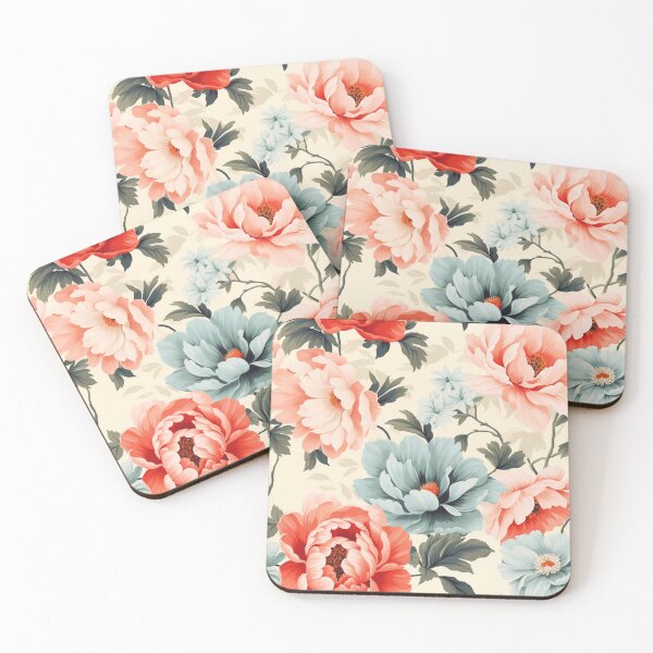 Item preview,  "Blossoms of Nostalgia: Rediscover the Enchanting Past with Retro Floral Wallpaper" designed and sold by SBD-Shop.