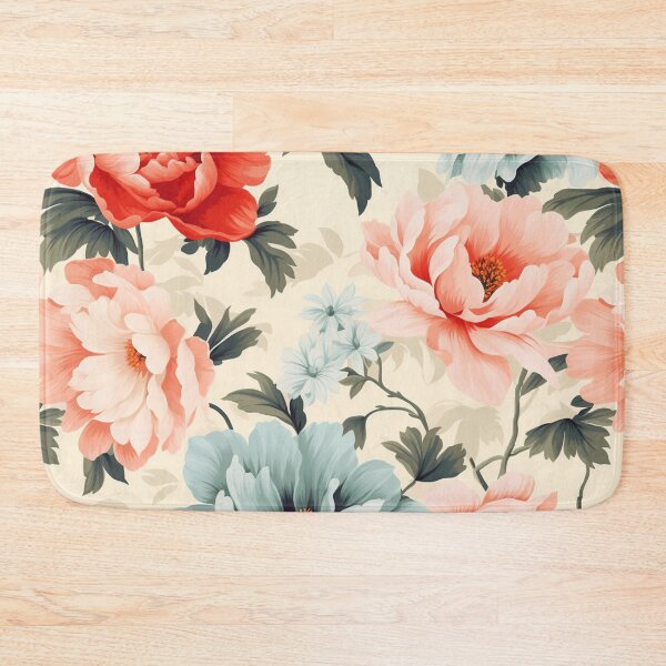 Item preview,  "Blossoms of Nostalgia: Rediscover the Enchanting Past with Retro Floral Wallpaper" designed and sold by SBD-Shop.