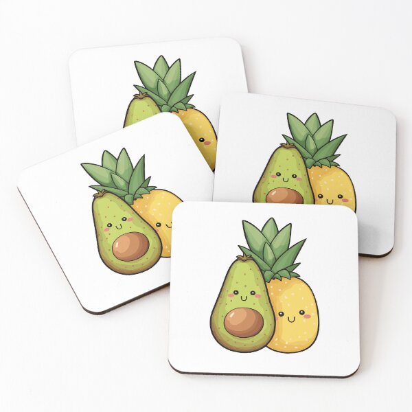 Item preview, Cute pineapple and avocado designed and sold by ArtisticaShop.