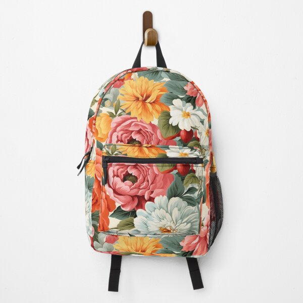 Item preview, "Reviving the Charm of the Past: Nostalgic Blooms in Retro Floral Wallpaper" designed and sold by SBD-Shop.