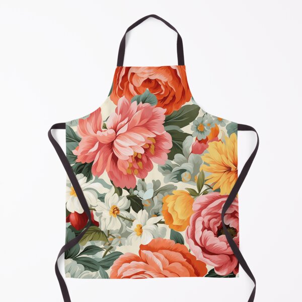 Item preview,  "Reviving the Charm of the Past: Nostalgic Blooms in Retro Floral Wallpaper" designed and sold by SBD-Shop.